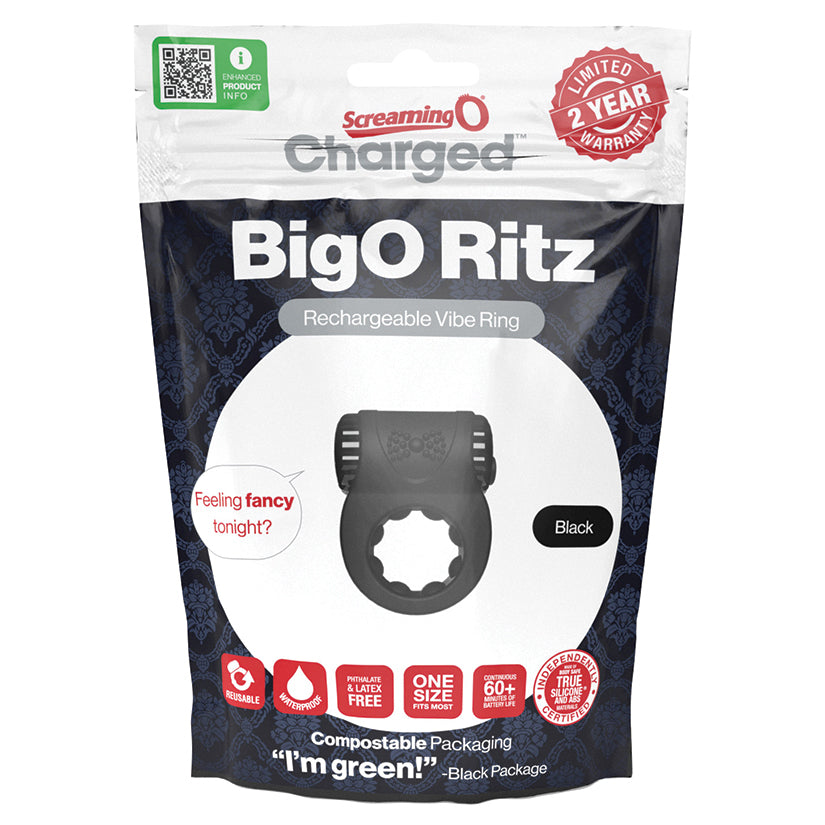 Screaming O Charged Big O Ritz-Black - Eros Fine Goods
