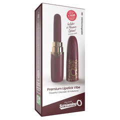 My Secret Premium Rechargeable Vibrating Lipstick-Merlot - Eros Fine Goods