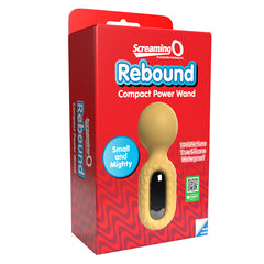Screaming O Rebound Compact Power Wand-Bumblee Yellow - Eros Fine Goods