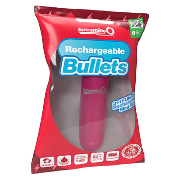 Screaming O Rechargeable Bullet-Pink - Eros Fine Goods
