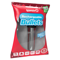 Screaming O Rechargeable Bullet-Silver - Eros Fine Goods