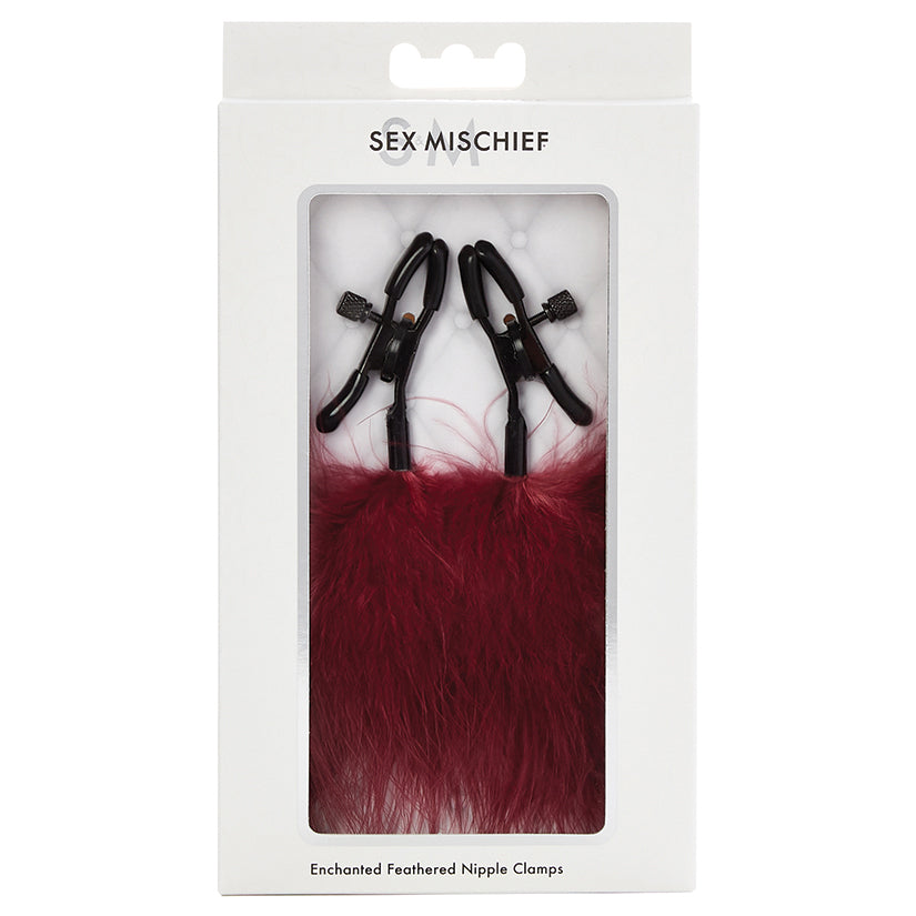 S&M Enchanted Feather Nipple Clamps - Eros Fine Goods