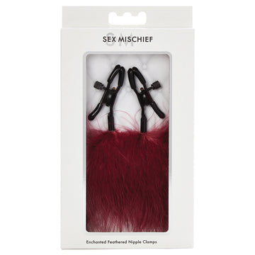 S&M Enchanted Feather Nipple Clamps - Eros Fine Goods