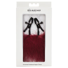 S&M Enchanted Feather Nipple Clamps - Eros Fine Goods