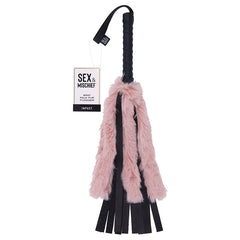S&M Brat Faux Fur Flogger - Eros Fine Goods