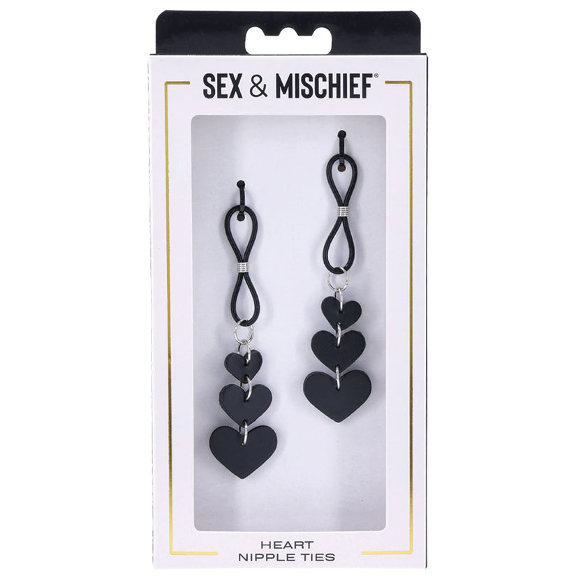 S&M Heart Nipple Ties - Eros Fine Goods