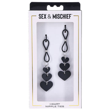 S&M Heart Nipple Ties - Eros Fine Goods