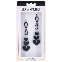 S&M Heart Nipple Ties - Eros Fine Goods