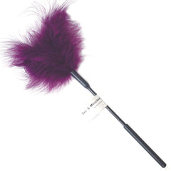 S&M Feather Tickler- Purple - Eros Fine Goods