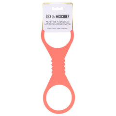 Peaches 'n CreaMe Silicone Cuffs-Lg - Eros Fine Goods