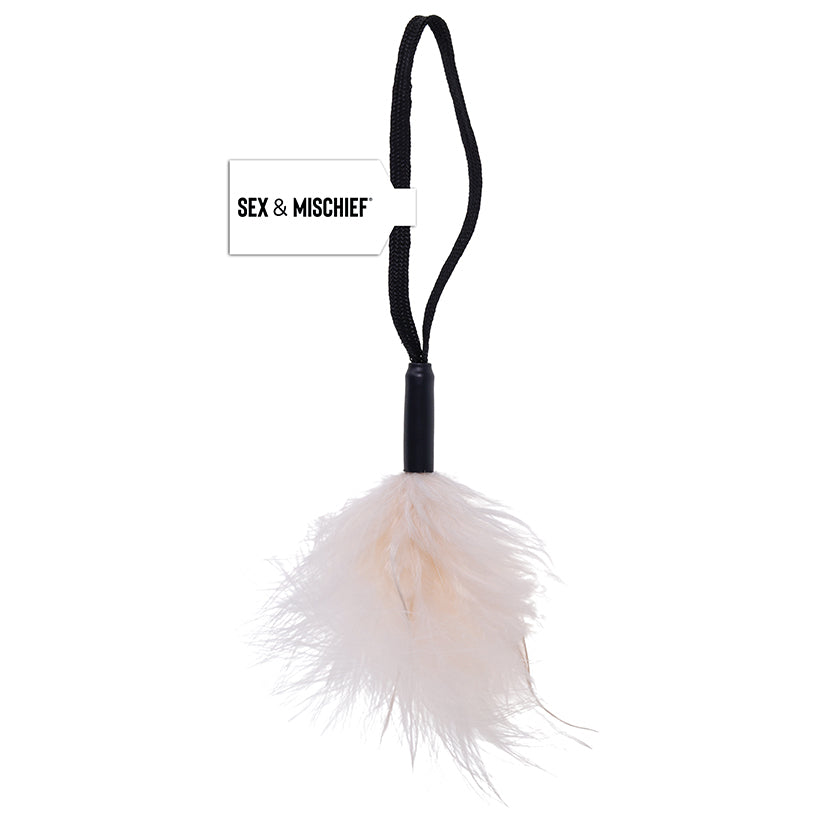 Wrist Feather Tickler-White - Eros Fine Goods