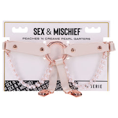 Peaches 'n CreaMe Pearl Garters - Eros Fine Goods