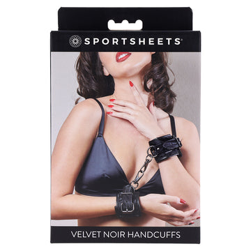 Velvet Noir Handcuffs - Eros Fine Goods