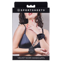 Velvet Noir Handcuffs - Eros Fine Goods