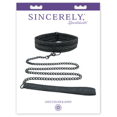 Sincerely Lace Collar & Leash - Eros Fine Goods