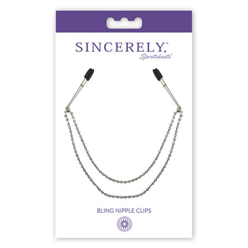 Sincerely Bling Nipple Clips - Eros Fine Goods
