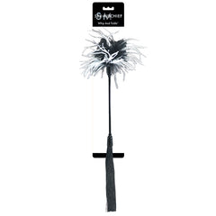 S&M Whip & Tickle-Black/White - Eros Fine Goods
