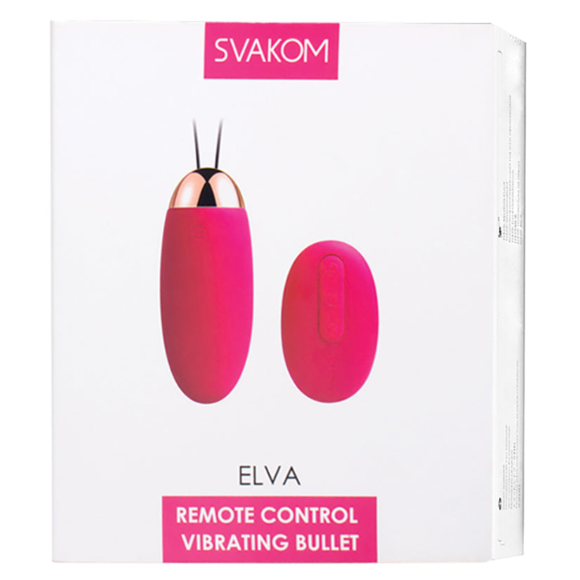 Svakom Elva Vibrating Bullet-Plum Red - Eros Fine Goods