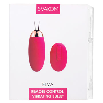 Svakom Elva Vibrating Bullet-Plum Red - Eros Fine Goods