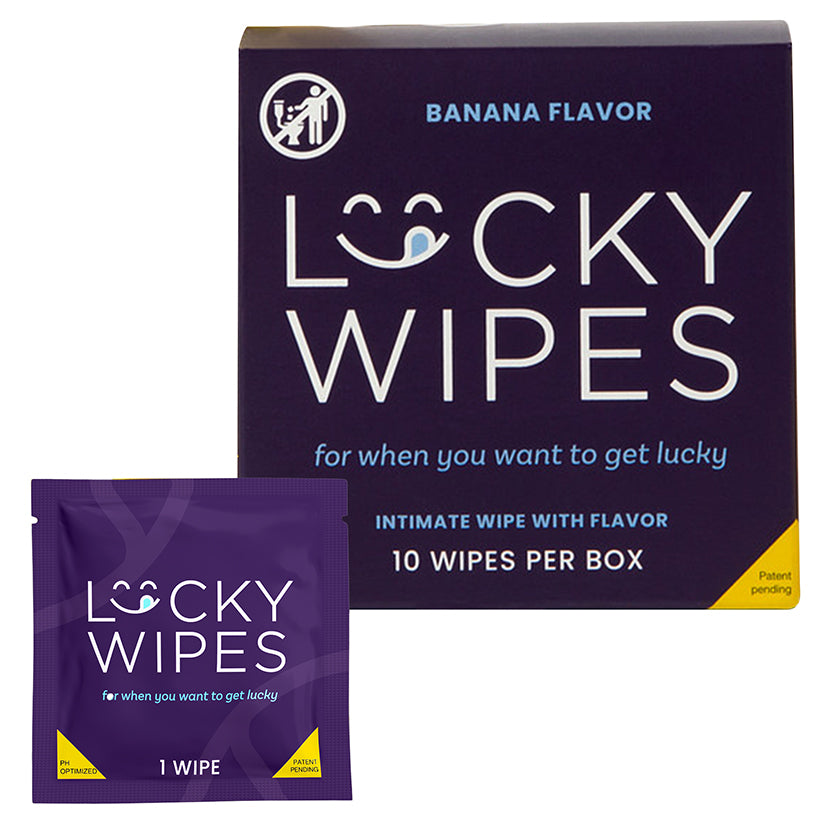 Sweetums Flavored Lucky Wipes For Men-Banana - Eros Fine Goods