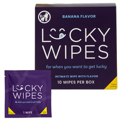 Sweetums Flavored Lucky Wipes For Men-Banana - Eros Fine Goods