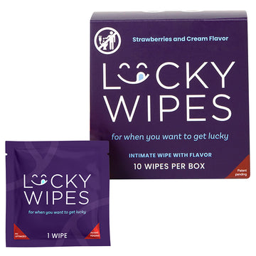 Sweetums Flavored Lucky Wipes For Men-Strawberries and Cream - Eros Fine Goods