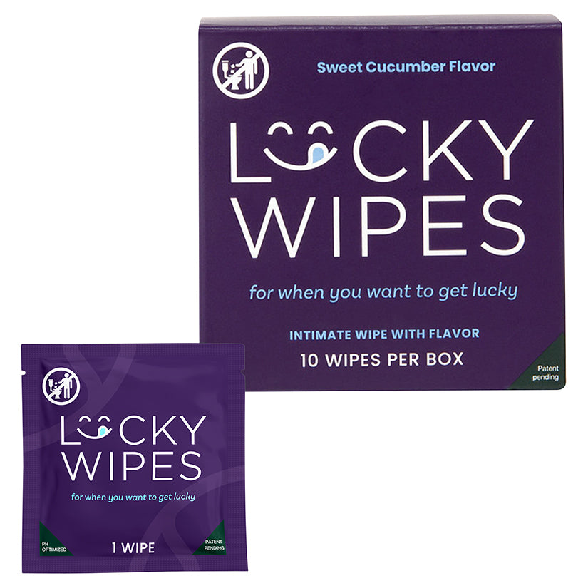 Sweetums Flavored Lucky Wipes For Men-Sweet Cucumber - Eros Fine Goods
