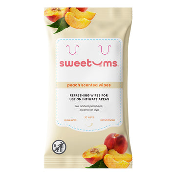 Sweetums Scented Wipes-Peach - Eros Fine Goods