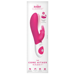 The Come Hither Rabbit Rechargeable-Hot Pink 7.75" - Eros Fine Goods