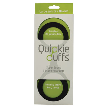 Quickie Cuffs Large-Black - Eros Fine Goods