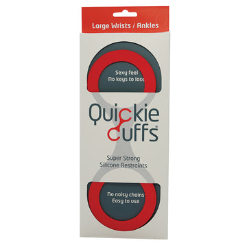 Quickie Cuffs Large-Red - Eros Fine Goods