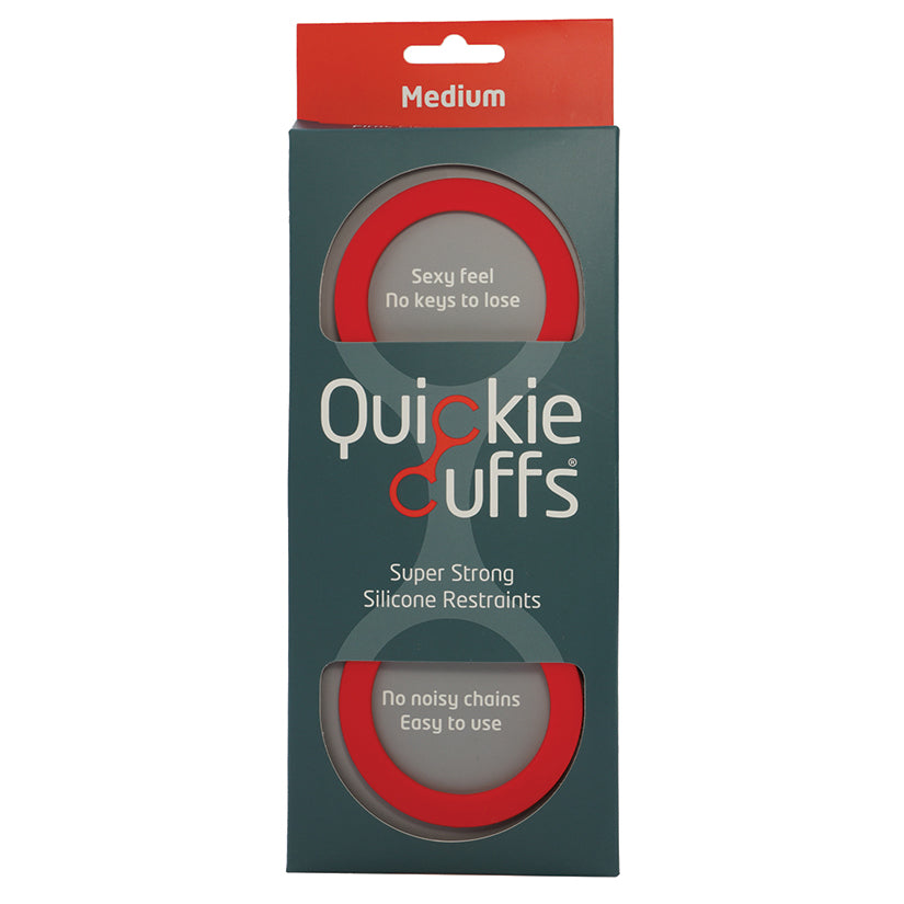 Quickie Cuffs Medium-Red - Eros Fine Goods