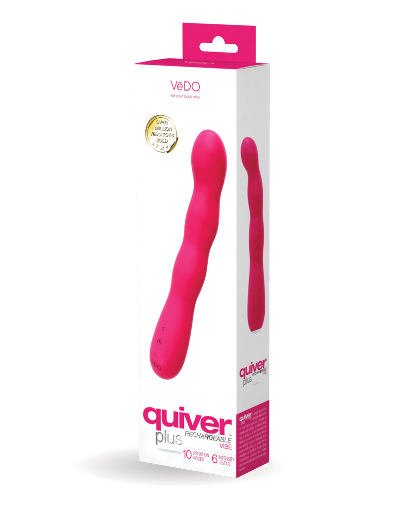 Vedo Quiver Plus Rechargeable Vibe - Foxy Pink