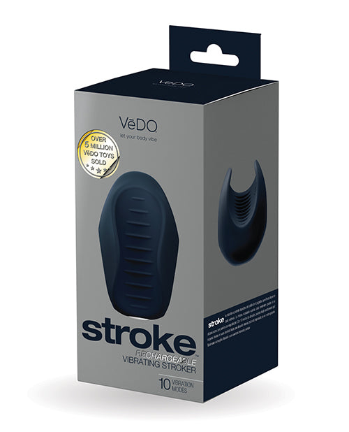 Vedo Stroke Rechargeable Vibrating Stroker - Black