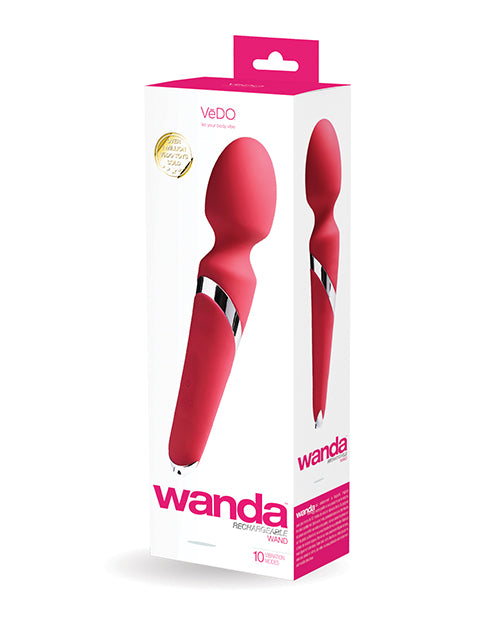Vedo Wanda Rechargeable Wand - Foxy Pink