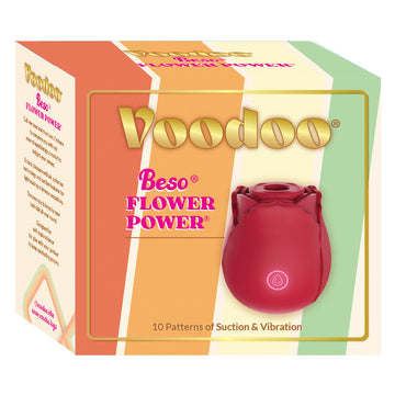 Voodoo Beso Flower Power-Red - Eros Fine Goods