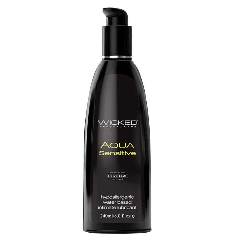 Wicked Aqua Sensitive Waterbased Hypoallergenic Lube 8oz - Eros Fine Goods