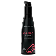 Wicked Aqua Flavored Lube-Watermelon 4oz - Eros Fine Goods