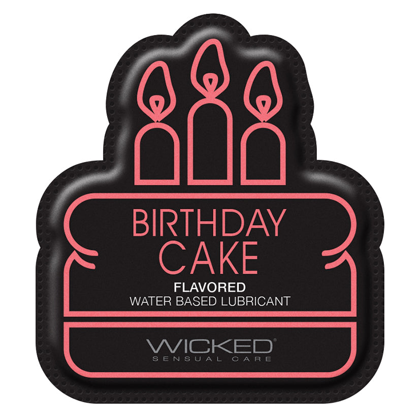 Wicked Sensual Aqua Flavored Birthday Cake Foil Pack 3ML - Eros Fine Goods