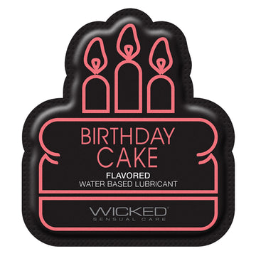 Wicked Sensual Aqua Flavored Birthday Cake Foil Pack 3ML - Eros Fine Goods