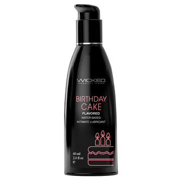 Wicked Aqua Flavored Lube-Birthday Cake 2oz - Eros Fine Goods