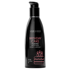 Wicked Aqua Flavored Lube-Birthday Cake 2oz - Eros Fine Goods
