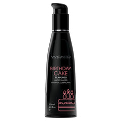 Wicked Aqua Flavored Lube-Birthday Cake 4oz - Eros Fine Goods