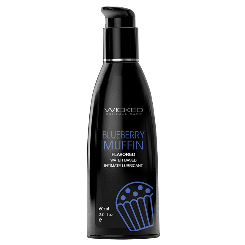Wicked Aqua Flavored Lube-Blueberry Muffin 2oz - Eros Fine Goods