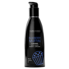 Wicked Aqua Flavored Lube-Blueberry Muffin 2oz - Eros Fine Goods