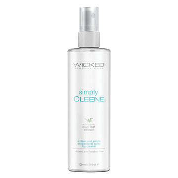 Wicked Simply Cleene Alcohol and Paraben Free Toy Cleaner Spray 4oz - Eros Fine Goods