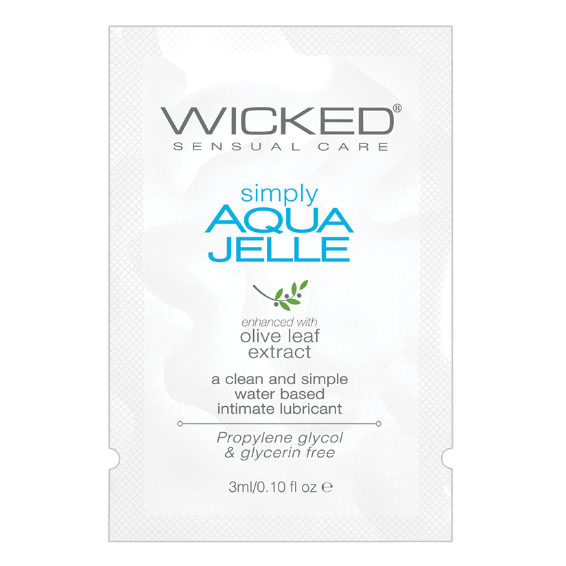 Wicked Simply Aqua Jelle Foil 3ml - Eros Fine Goods