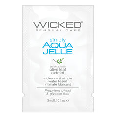 Wicked Simply Aqua Jelle Foil 3ml - Eros Fine Goods
