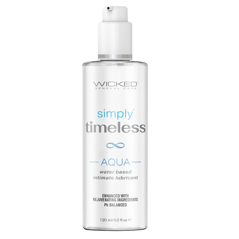 Wicked Simply Timeless Aqua Water-Based Lubricant 4oz - Eros Fine Goods