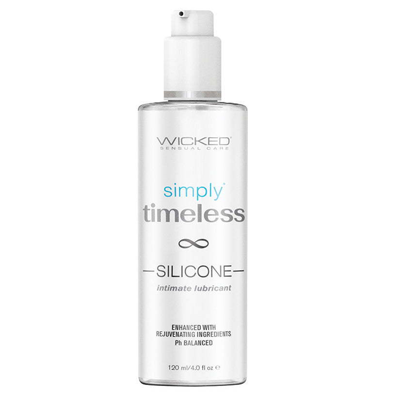Wicked Simply Timeless Silicone Based Lubricant 4oz - Eros Fine Goods